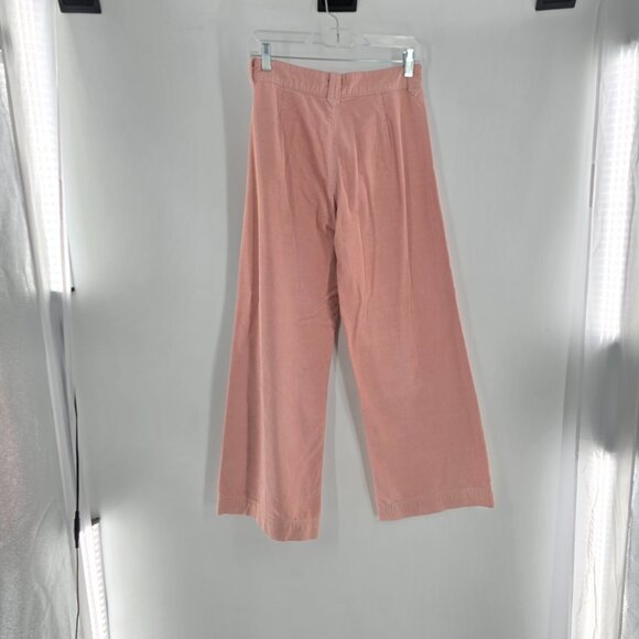 Frye Llana Ultra High Rise Wide Leg Corduroy Jeans mauve FLAWED Size 4 - Picture 4 of 15